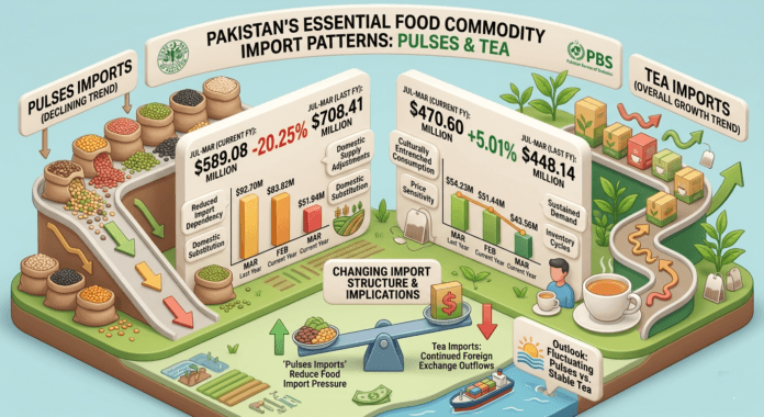 Pakistan’s Pulses Imports Decline While Tea Imports Increases