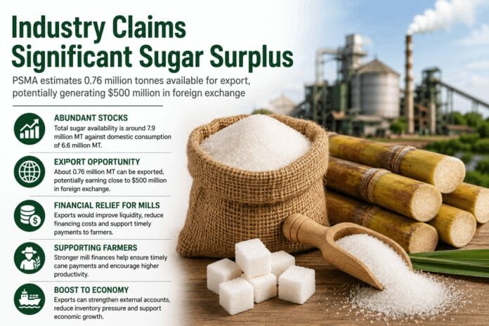 Significant sugar surplus